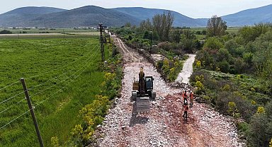 Muğla Büyükşehir Belediyesi'nin Milas'taki 80 milyonluk yol yatırımı devam ediyor