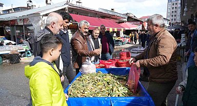 Muş'ta baharın habercisi çiriş otu, doğadan tezgahlara indi