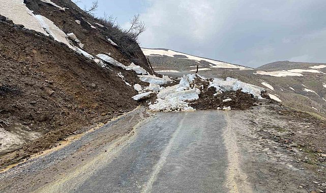 Muş'ta heyelan meydana geldi