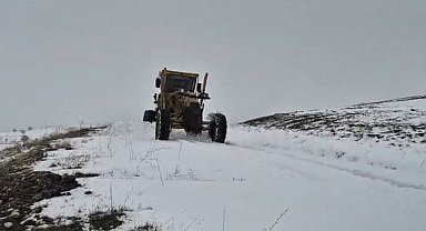 Muş'ta kar yağışı: 55 köy yolu ulaşıma kapandı