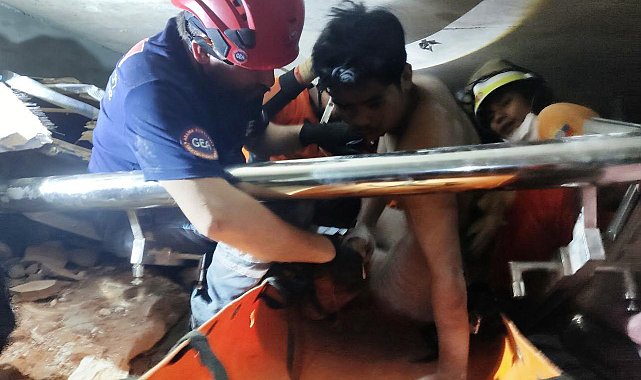 Myanmar'a yardıma giden Türk ekip 1 kişiyi daha enkaz altından kurtardı