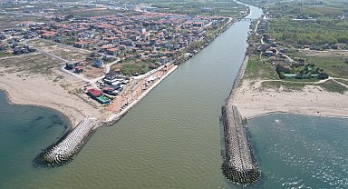 Nehrin denizle buluştuğu noktada çalışmalar törenle başladı