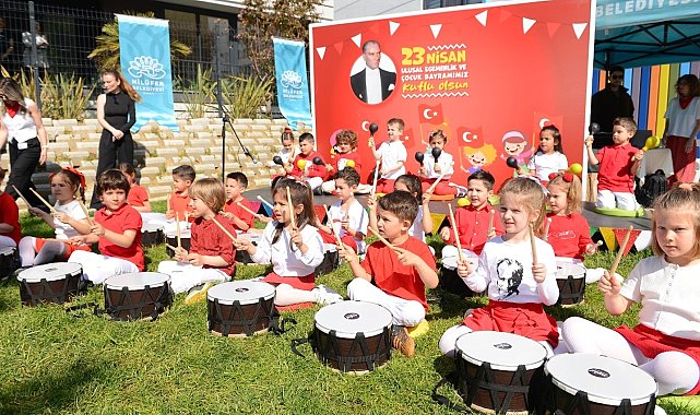 Nilüfer'in kreşlerinde 23 Nisan coşkusu