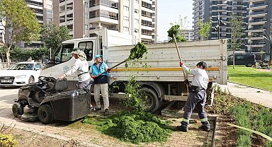 Nilüfer'in parklarında bahar temizliği
