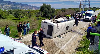 Öğle yemeğine giden işçiler kaza yaptı: 7 yaralı
