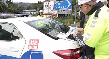 Ordu'da bir haftada 18 binden fazla araç ve sürücüsü denetlendi