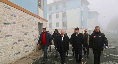 Ordu'da heyelan nedeniyle boşaltılan bölgede afet konutları yükseliyor