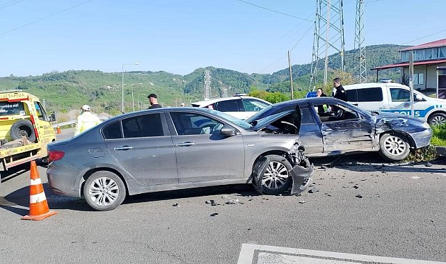 Ordu'da trafik kazası: 2 yaralı