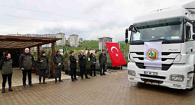 Ordu'dan Azerbaycan'a 3 tır orman fidanı gönderildi