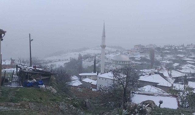 Osmaneli'nin yüksek kesimlerde kar yağışı etkili oldu