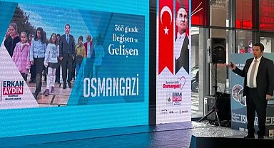 Osmangazi'nin 1 yıllık çalışmalarını Erkan Aydın paylaştı