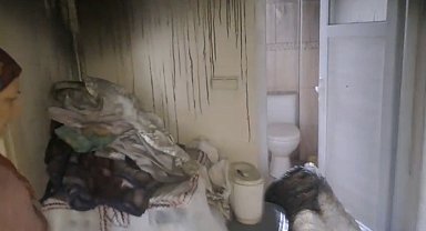 Osmaniye'de ev yangınını itfaiye söndürdü