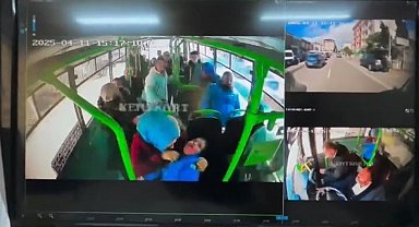 Otobüste yürekleri ağza getiren anlar: "Ömer, ne oldu?"
