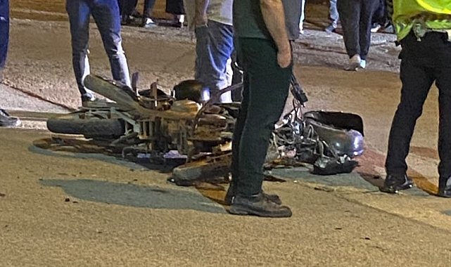 Otomobil ile motosiklet çarpıştı: 1 yaralı