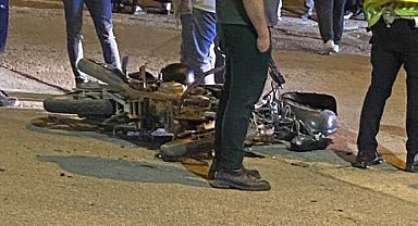 Otomobil ile motosiklet çarpıştı: 1 yaralı