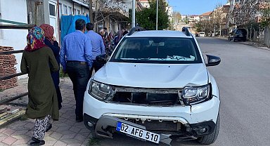 Otomobil ile motosiklet çarpıştı: 2 yaralı