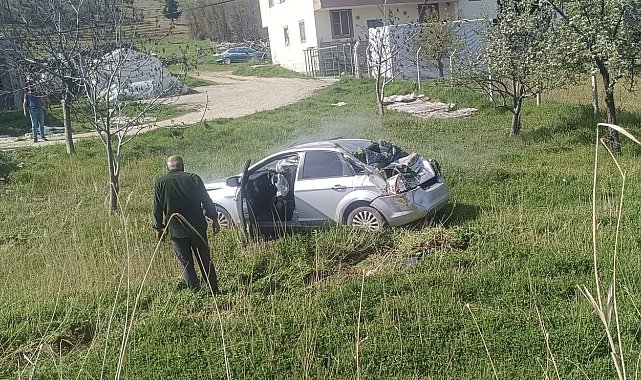 Otomobil takla attı: 1 yaralı