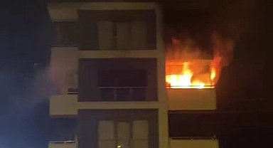 Oturduğu daireyi ateşe verdiği iddia edilen kadın gözaltına alındı