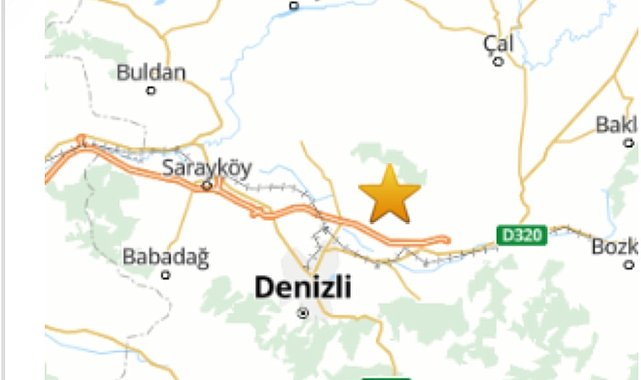 Pamukkale'de 3.9 büyüklüğünde deprem meydana geldi