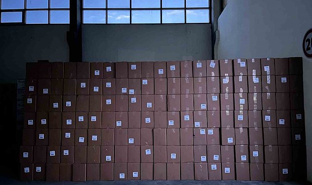 Piyasa değeri 12 milyon TL kaçak makaron ele geçirildi