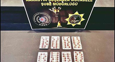 Polis 950 adet uyuşturucu hap ele geçirdi