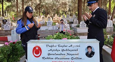 Polis Merve 8 yıldır şehit babasının yolunda ilerliyor