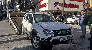 Polisten kaçtı, kaza yapınca yakalandı: O anlar kamerada