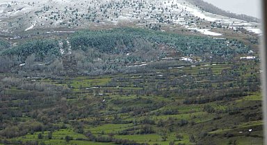 Posof'ta bahar ile gelen kar