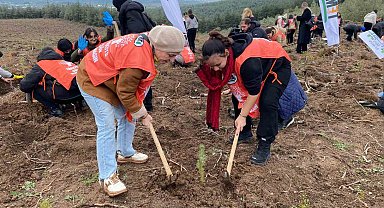 "81 İlde 81 Orman" Projesi kapsamında Bursa'da 10 bin fidan toprakla buluştu