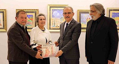 Ressam Burhanoğlu SANKO Sanat Galerisi'nde sergi açtı