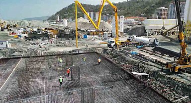 Rize Şehir Hastanesi inşaatının yüzde 51'i tamamlandı