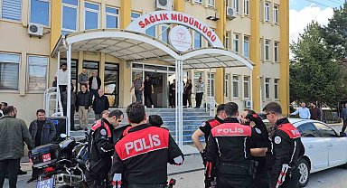 Sağlık Müdürlüğünde tabancayla kadını rehin alan şüpheli kısa sürede etkisiz hale getirildi