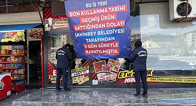 Şahinbey Belediyesi tarihi geçmiş ürün satan iş yerlerine göz açtırmıyor