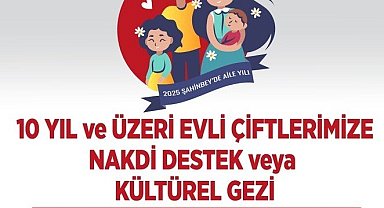 Şahinbey'de evli çiftlere nakdi destek ve kültürel gezi başvuruları başladı