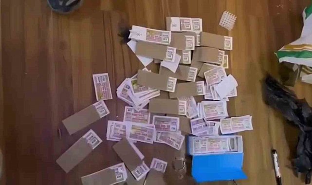 Sahte piyango bileti bastırıp 105 milyon TL'lik hacme ulaşan şebekeye operasyon