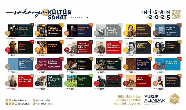 Sakarya Büyükşehir kültür sanat etkinliklerinde Nisan takvimi belli oldu