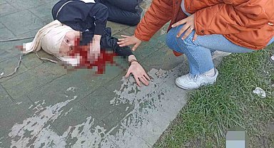 Sakarya'da korkunç olay: Genç kadın ikinci kattan düştü, gören oraya koştu