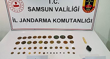 Samsun'da 47 adet sikke ele geçirildi