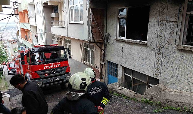 Samsun'da ev yangını