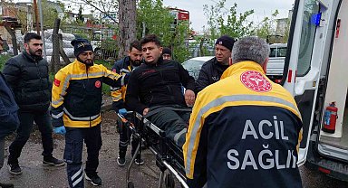 Samsun'da motosiklet ile otomobil çarpıştı: 1 yaralı