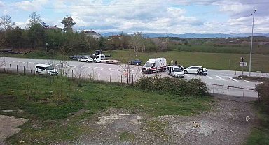 Samsun'da otomobiller çarpıştı: 1 yaralı