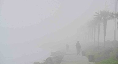 Samsun'da yoğun sis: Göz gözü görmüyor