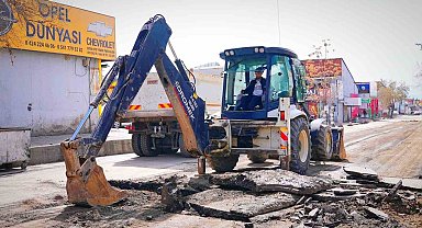 Sanayi Sitesinde bulunan yol, Elazığ Belediyesi tarafından yenilendi