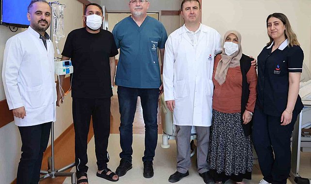 SANKO Üniversitesi Hastanesi'nde anneden oğluna ikinci hayat
