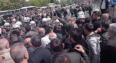 Saraçhane'de İETT otobüs şoförlerinin eyleminde gergin anlar