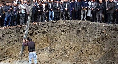 Şehidin ailesi için kurduğu ev hayalini devlet gerçekleştirdi, temel törenle atıldı