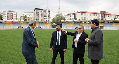 Siirt'te Play-Off heyecanı öncesi Atatürk Stadyumu incelendi