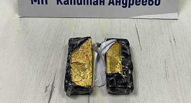 Sınırda 186 bin Euro değerinde altın yakalandı