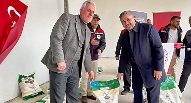 Sinop'ta çiftçilere kuru fasulye tohumu dağıtıldı