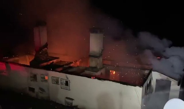 Sinop'ta ev yangını